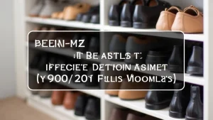 The image shows a stylish shoe rack overflowing with neatly organized shoes, demonstrating the Kitsure Shoe Rack Organization Guide.