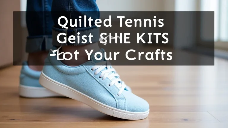 Quilted Tennis Shoe Kits For Your Craft