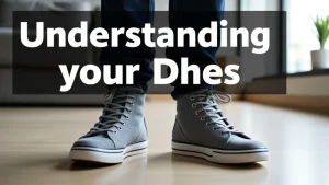 The image shows a shoe measurement chart with a tape measure, aiding in understanding your D shoe size.